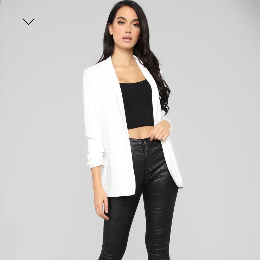 Celine Blazer Ivory Fashionnova